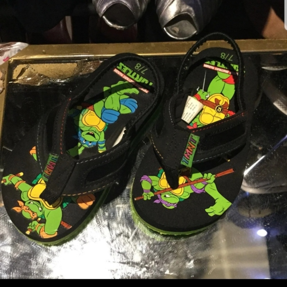 Teenage Mutant Ninja Turtles boys flip-flops size